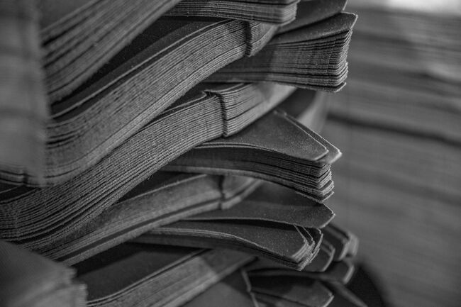 a stack of fabric