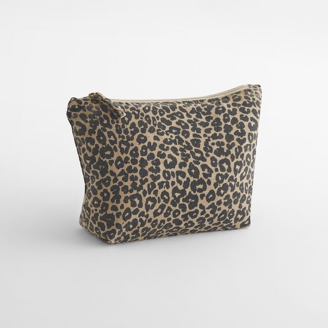 W330 Leopard Print Canvas Accessory Bag