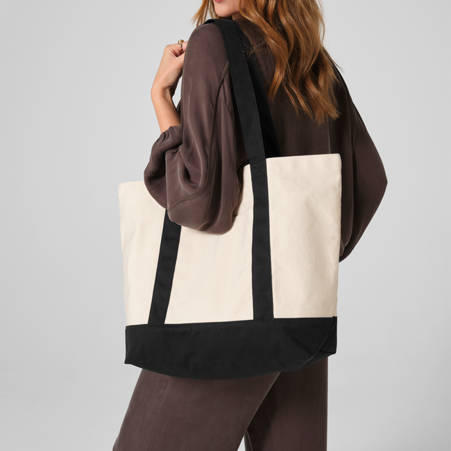 W804 Organic Varsity Shopper